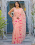 Vasthrlay Womens Printed Unstitched Off White Saree