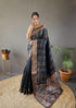 Vasthrlay Women's Kanjivaram Cotton Unstitched Saree