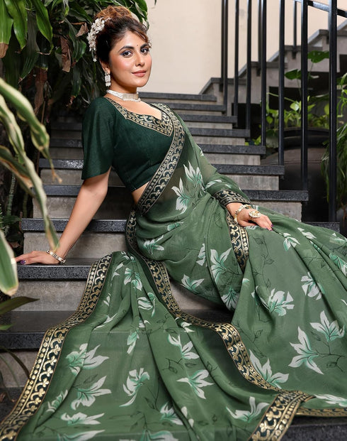 Vasthrlay Georgette Lightweight Regular Az Ys Hiru Ethnic Wear