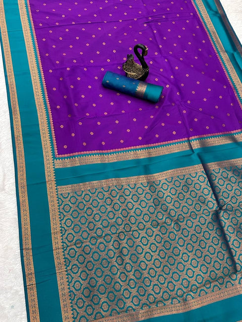 Vasthrlay Narayanpet Paithani Contrast
