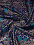 Vasthrlay Blue Banarasi Traditional Unstitched Saree