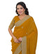 Vasthrlay Embroidery Scalloped Unstitched Maroon Saree