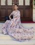 Vasthrlay Womens Printed Off White Saree With Unstitched Blouse Piece