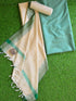 Vasthrlay Yellow Handwoven Unstitched Saree