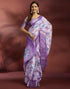 Vasthrlay Womens Printed Unstitched Navy Blue Saree