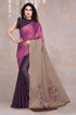Vasthrlay Fashion Chiffon Printed Grey Ethnic Wear