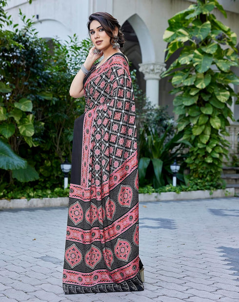 Vasthrlay Abstract Pattern Printed Az Ys Pratika Ethnic Wear
