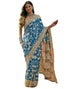 Vasthrlay Womens Printed Unstitched Maroon Saree