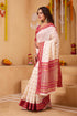 Vasthrlay Orange Jacquard Unstitched Saree
