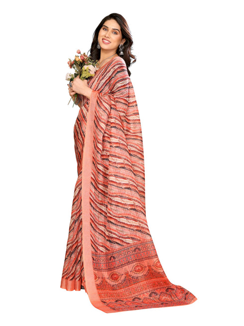Vasthrlay Printed Unstitched Saree