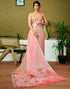 Vasthrlay Womens Cotton Printed Pink Saree