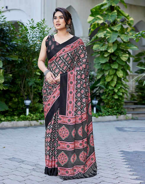 Vasthrlay Abstract Pattern Printed Az Ys Pratika Ethnic Wear