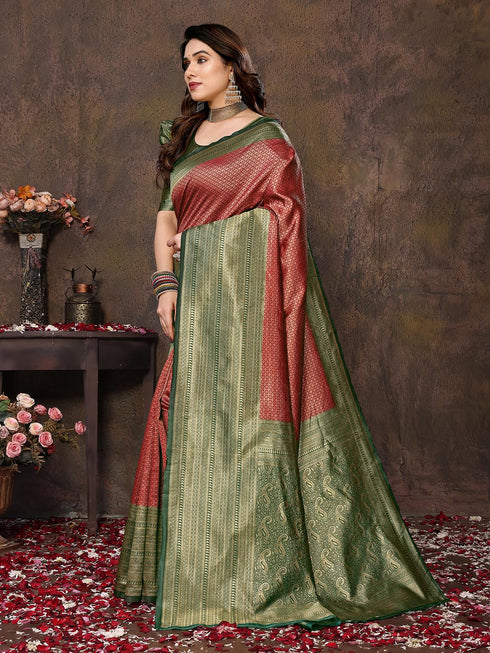 Vasthrlay Banarasi Kanjivaram Az Ys Og Yukti Yellow Ethnic Wear