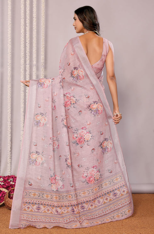 Vasthrlay Cotton Printed Saree