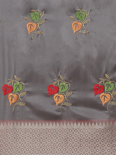 Vasthrlay Colourful Embroidery Saree