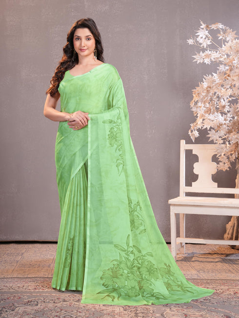 Vasthrlay Chiffon Floral Saree