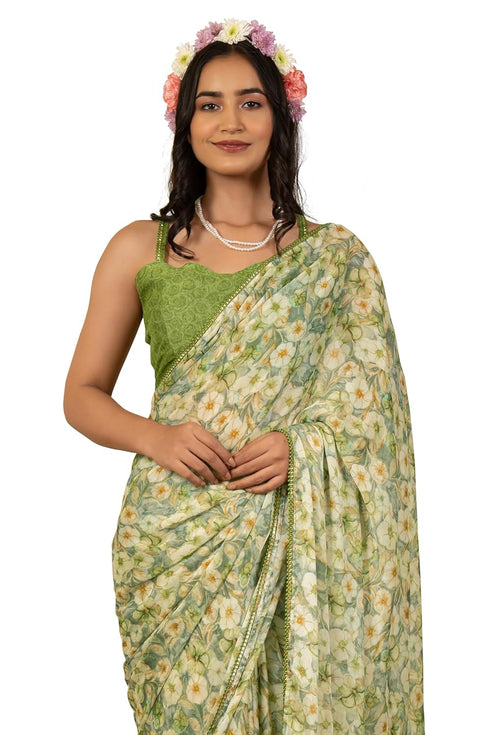 Vasthrlay Fashion Chiffon Printed Ethnic Wear