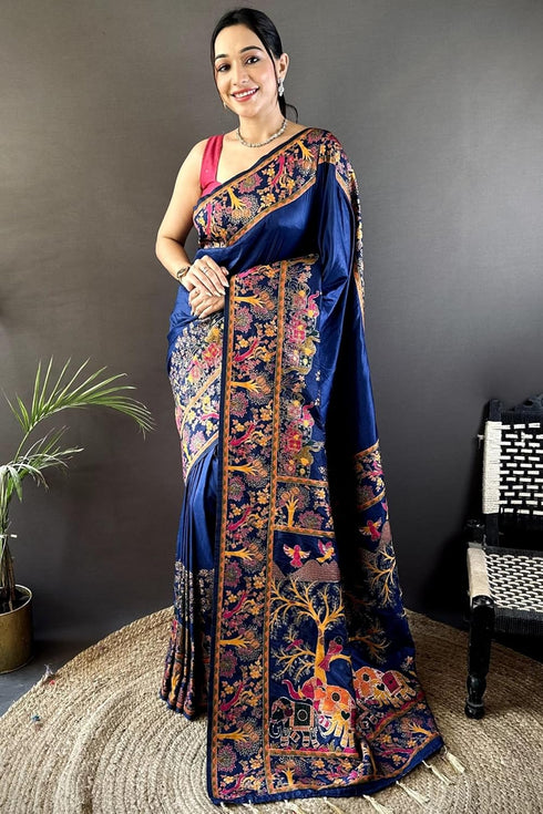 Vasthrlay Kanjivaram Unstitched Blouse Ethnic Wear