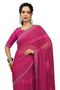 Vasthrlay Fashion Georgette Stripes Navy Ethnic Wear