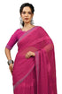 Vasthrlay Fashion Georgette Stripes Navy Ethnic Wear