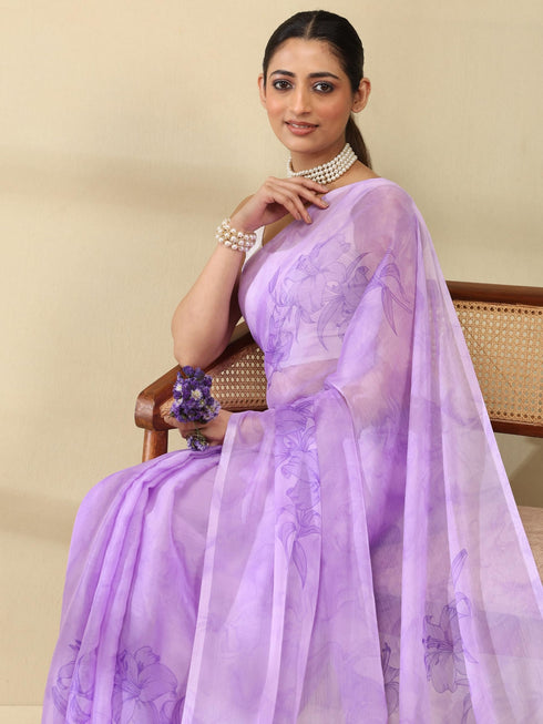 Vasthrlay Georgette Floral Saree