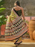 Vasthrlay Printed Yellow Saree
