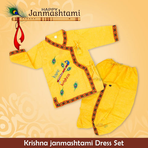 Zest 4 Toyz Kids Krishna Dress Costume with Kurta for Janmashtami, Kanha Fancy Dress