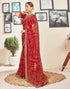Vasthrlay Georgette Embroidery Unstitched Pink Saree
