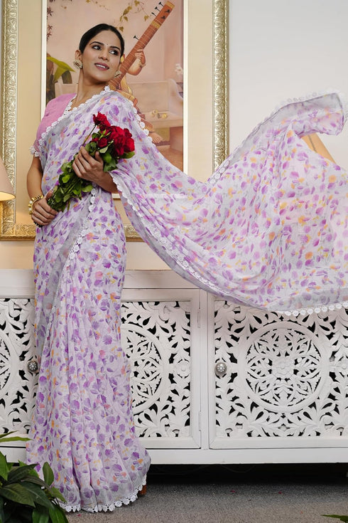 Vasthrlay Fashion Chevron Printed Ethnic Wear