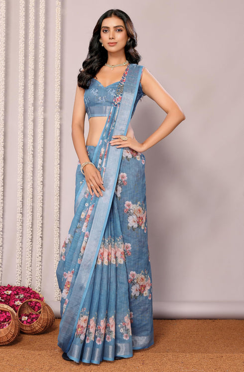 Vasthrlay Cotton Printed Saree