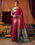Vasthrlay Womens Paithani Unstitched Pink Saree