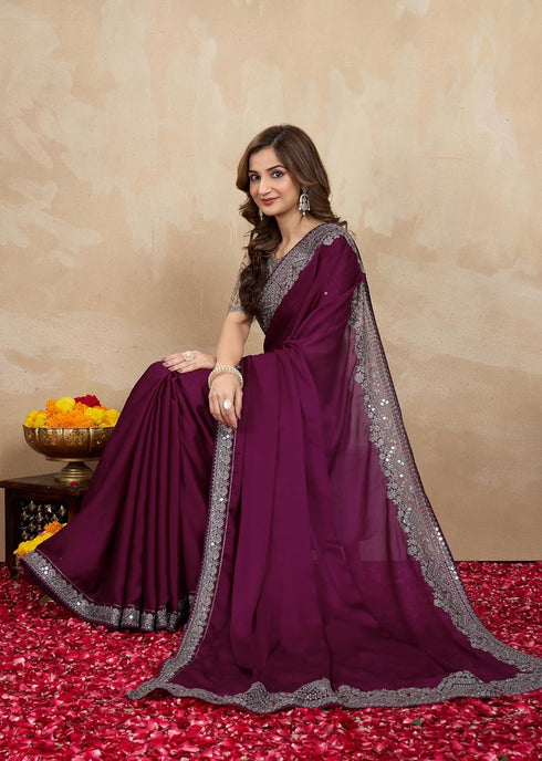 Vasthrlay Embroidery Unstitched Beige Ethnic Wear