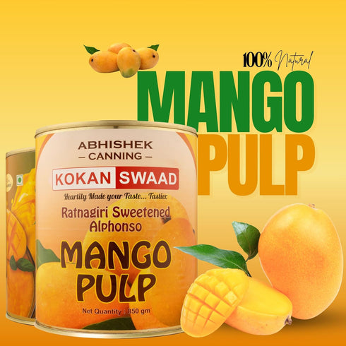 Kokan Swaad Ratnagiri Alphonso Mango Pulp Sweetened