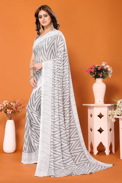 Vasthrlay Trendy Georgette Material Ethnic Wear