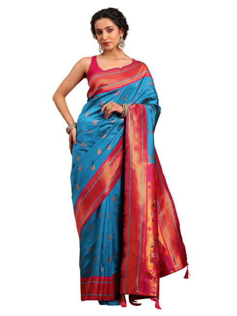 Vasthrlay Banarasi Unstitched Saree