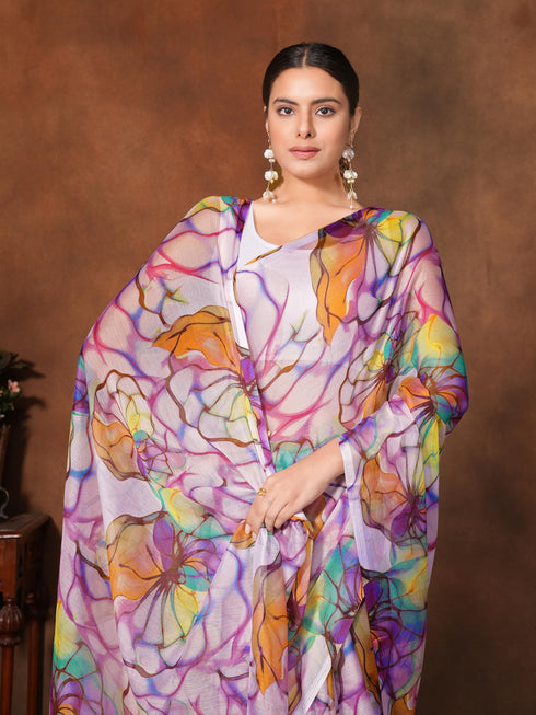 Vasthrlay Chiffon Floral Saree