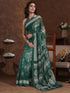 Vasthrlay Shimmer Georgette Unstitched Black Saree