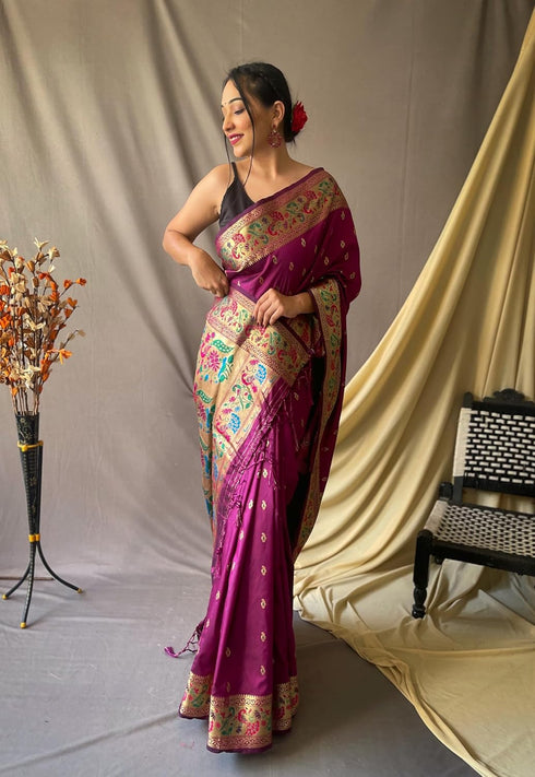 Vasthrlay Paithani Kanjivaram Sarees Ethnic Wear