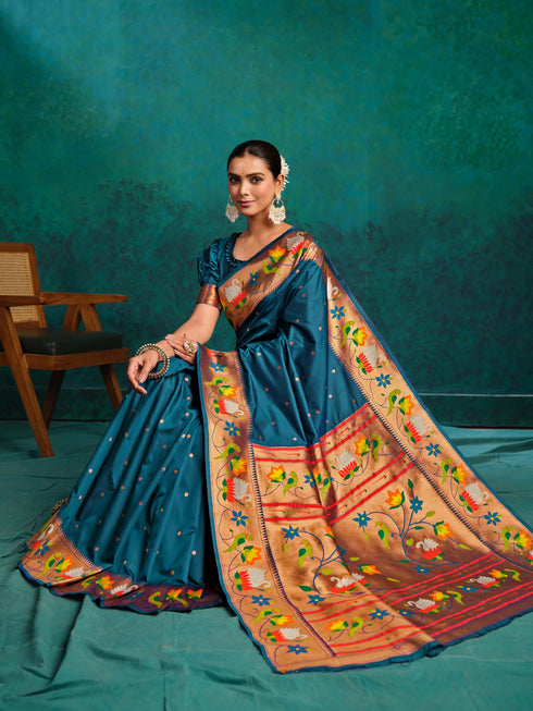 Vasthrlay Paithani Woven Saree