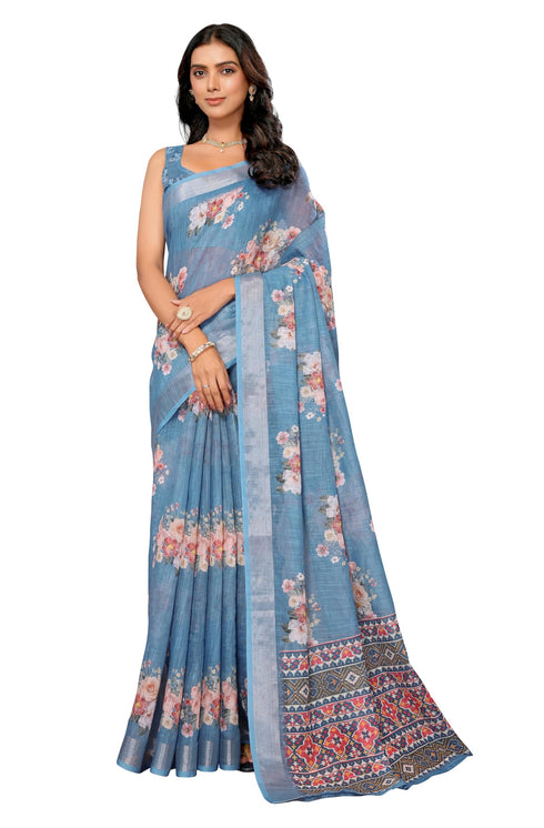 Vasthrlay Cotton Printed Saree