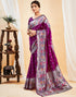 Vasthrlay Womens Paithani Unstitched Pink Saree