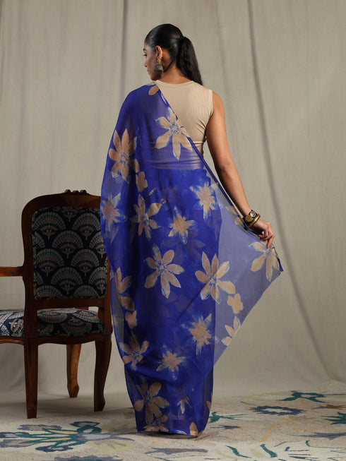 Vasthrlay Chiffon Floral Saree