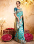 Vasthrlay Jacquard Banarasi Unstitched Mustard Saree
