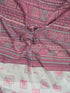 Vasthrlay Digital Printed Off-White | Pink Saree With Unstitched Blouse Piece