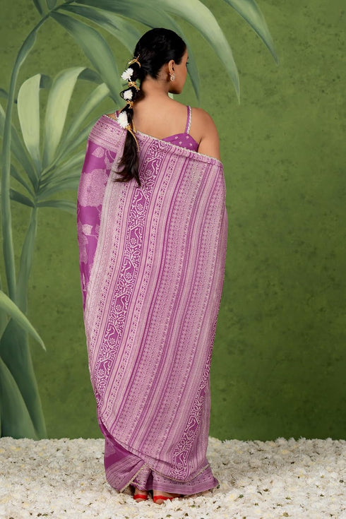 Vasthrlay Fashion Chiffon Georgette Green Ethnic Wear