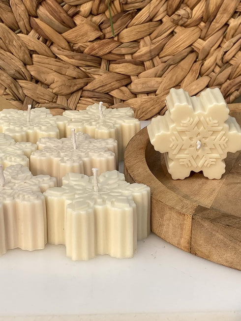 Christmas Snowflake Candle