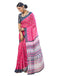Vasthrlay Chanderi Bandhani Unstitched White Saree