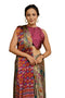 Vasthrlay Fashion Chiffon Georgette Beige Ethnic Wear