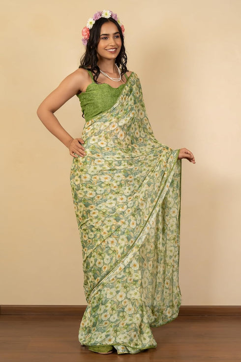 Vasthrlay Fashion Chiffon Printed Ethnic Wear