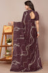 Vasthrlay Fashion Georgette Geometric Dusty Ethnic Wear